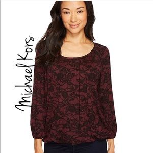 NEW NWT MICHAEL Michael Kors Red+Black